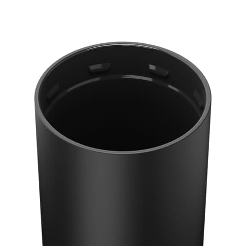 BrüMate Strova 18oz 100% Leakproof Insulated Coffee Mug | Ceramic-Lined Interior | Built-In Silicone Sleeve for Travel | Locking Flip Lid (Matte Black)
