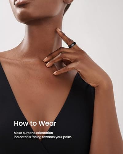 RENPHO Lynx Smart Ring-Sizing Kit, Size Before You Buy(Tar Black, Size 6-13) — view 3