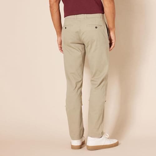 Amazon Essentials Men's Slim-Fit Casual Stretch, Khaki, 38W x 32L — view 2