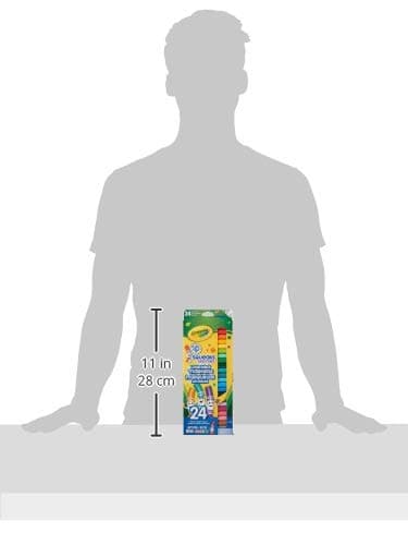Crayola 58-4324 24 Pip-Squeaks Skinnies Fine Line Washable Markers, School and Craft Supplies, Gift for Boys and Girls, Kids, Ages 3,4, 5, 6 and Up, Holiday Toys, Stocking , Arts and Crafts, Gifting — view 3