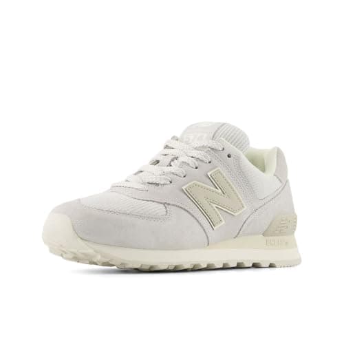 New Balance Women's 574 V2 Sneaker, Grey/Calcium, 85 B