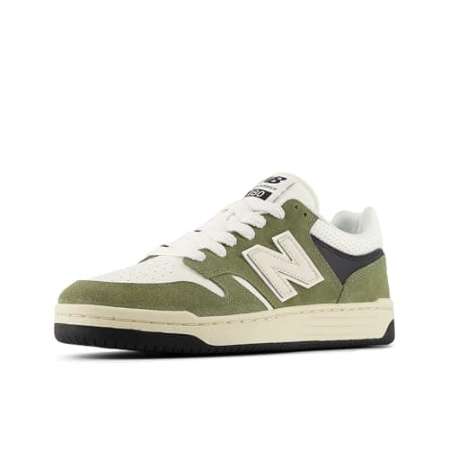 New Balance Men's 480 V1 Premium Sneaker, Dark Olivine/Sea Salt, 10.5 M