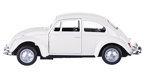 Berry President 1967 Classic Beetle Bug Vintage 1/32 Scale Diecast Metal Pull Back Car Model Toy for Gift/Kids (Beige) — view 6