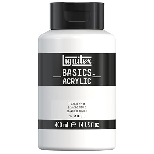 Liquitex BASICS Acrylic Paint, 400ml (13.5-oz) Bottle, Titanium White
