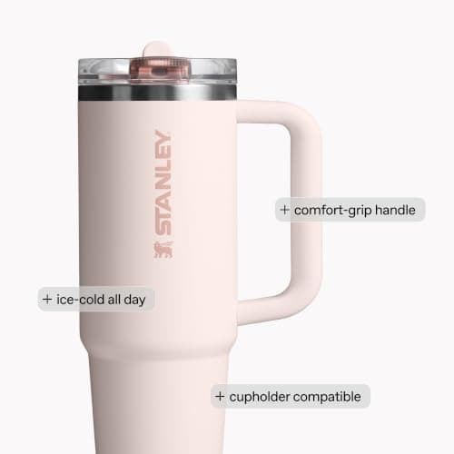 STANLEY Quencher ProTour Flip Straw Tumbler with Leakproof Lid 40 oz | Built-In Straw & Handle | Cupholder Compatible for Travel | Insulated Stainless Steel Cup | BPA-Free | Sunrise Spiral — view 6