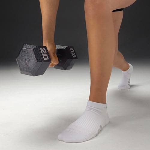 adidas Womens Cushioned Low Cut Ankle Socks (3 Pairs) Durable & Comfortable — view 2