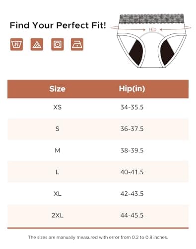 INNERSY Cotton Period Underwear for Women Lace Leak Proof Menstrual Panties 3 Pack(Rose/Stars, Medium) — view 5