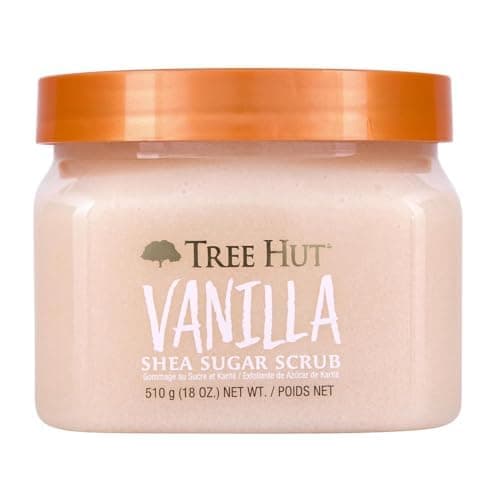 Tree Hut Vanilla Body Scrub, Exfoliating & Hydrating Sugar Scrub with Shea Butter & Essential Oils, Smooth Skin, Body Exfoliator For All Skin Types, Self Care Gifts for Women, Vegan, 18 Oz — view 9