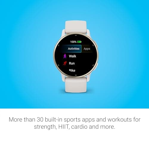 Garmin vívoactive 5, Health and Fitness GPS Smartwatch, AMOLED Display, Up to 11 Days of Battery, Ivory — view 4