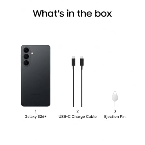 Samsung Galaxy S26+ 5G - Black, 256GB (CAD Version & Warranty, Unlocked) - 6.7" Privacy Display, Snapdragon 8 Elite Gen5, 50MP, Photo Assist with Galaxy AI - Financing Available — view 5