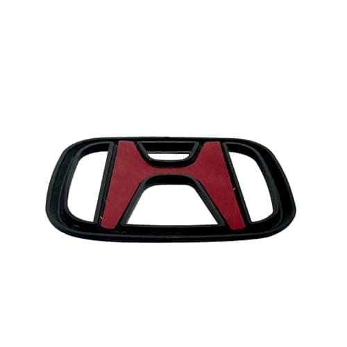 Steeering Wheeel Emblem Overlay Universal Fit for Honda Accord Civic Fit CRV Pilot EX CR-V EX-L Touring Pilot Accessories with Strong Adhesive 051306 Matte Black 1Pc — view 2