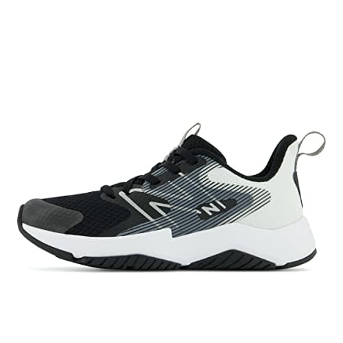 New Balance Kid's Rave Run V2 Lace-up Sneaker, Black/White, 3 Little Kid — view 9