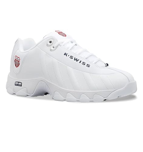 K-Swiss Men's ST329 CMF Sneaker, White/Navy/Red, 12 XW — view 2
