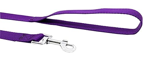 Nylon Training Dog Leash for Small Medium Large Dogs, 15ft 20ft 30ft 50ft Long Leash Dog/Puppy Lead for Obedience Recall Training, Camping (20ft, Purple) — view 3