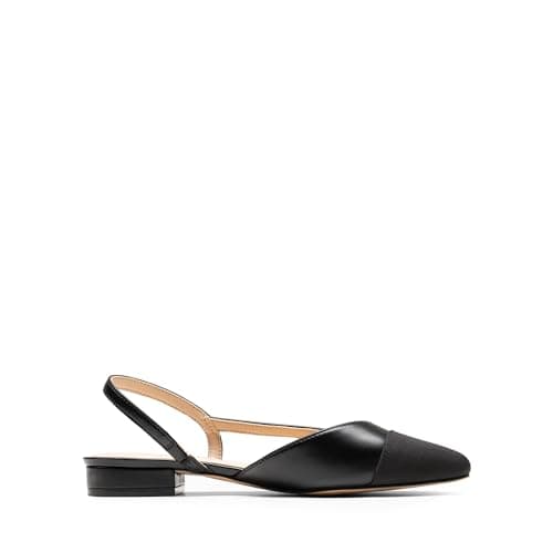 DREAM PAIRS Women's Slingback Ballet Flats,Black-Pu,8 — view 3