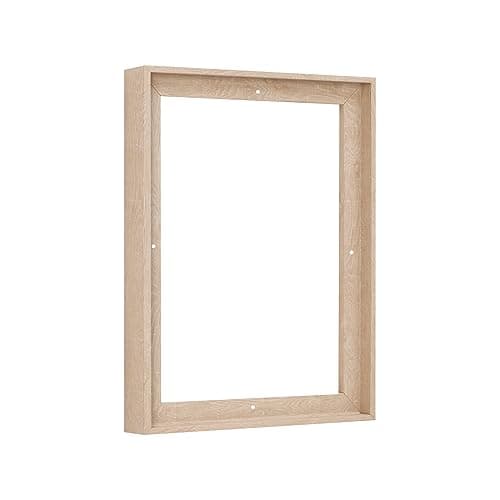 Pixy Canvas Floater Frame 16x20 for 1-1/2 (1.5) inch Deep Canvas Paintings/Canvas Prints/Wood Canvas Panels/Wall Art/Wall Decor/Home Decor/Artwork (Nordic White Oak, 16 x 20 inch, Portrait)