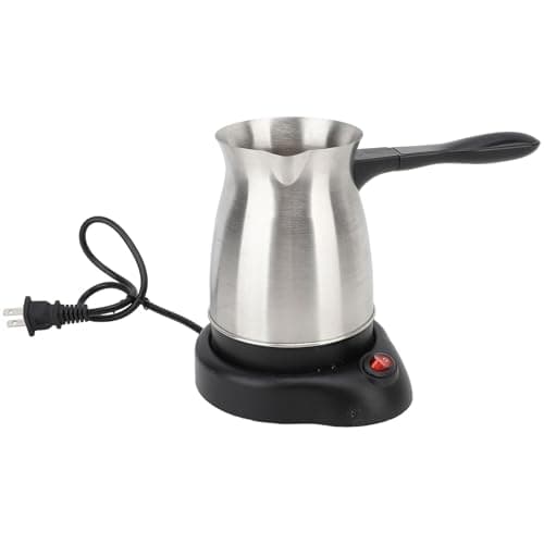 Fydun Turkish Coffee Maker, Electric 600ml Stainless Steel Coffee, Tea Machine Pot with L Handle for Home Travel — view 2