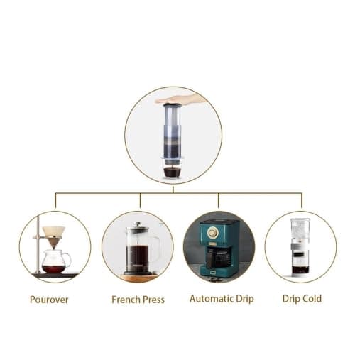 Espresso Coffee Maker Portable Cafe French Press CafeCoffee Pot with Filters Paper Kit — view 4