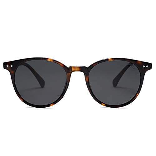 SOJOS Small Round Classic Polarized Sunglasses for Women Men Vintage Style