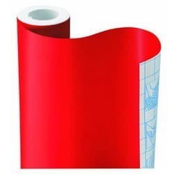 Magic Cover Self-Adhesive Shelf Liner, 18-Inch by 9-Feet, Solid Red