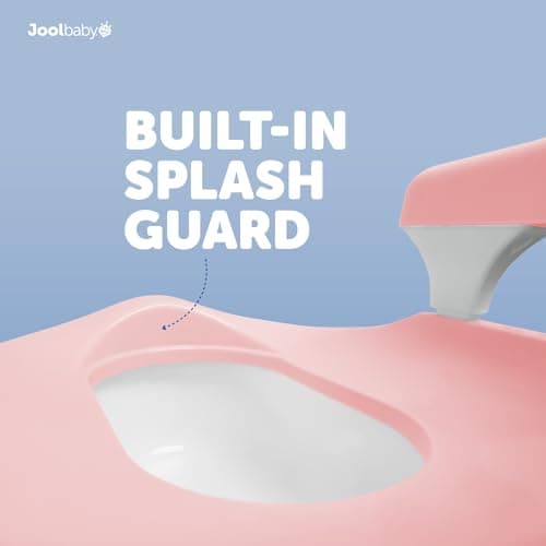Child Potty Training Chair for Girls, Handles & Splash Guard - Comfortable Seat for Toddler - Jool Baby (Pink) — view 4