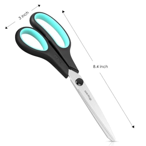 iBayam 8.5" Heavy Duty Scissors All Purpose for Office School Crafts Sewing — view 4