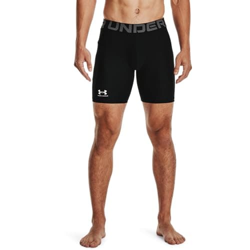 Under Armour Men's Armour HeatGear Compression Shorts , Black (001)/Pitch Gray, Medium