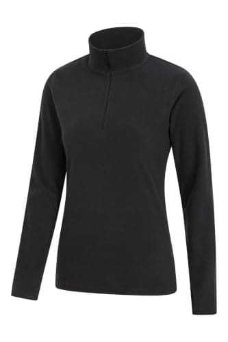 Mountain Warehouse Camber Half Zip Women's Fleece - Lightweight Black (Plain) Small — view 4