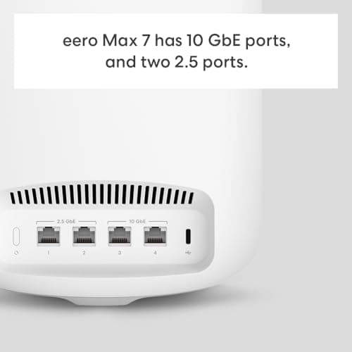 Amazon eero Max 7 (1-pack) with Amazon eero Outdoor 7 (1-pack) mesh wifi system — view 3