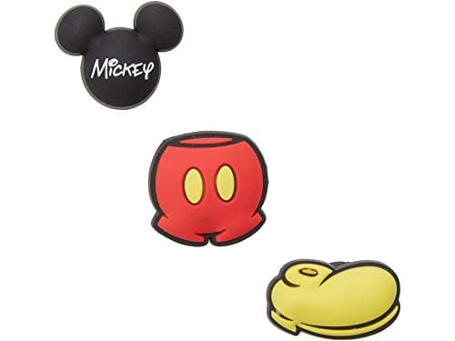 Crocs Jibbitz Shoe Charms, Disney Mickey and Minnie Mouse Collection Multi Packs, Mickey Mouse, 3 Pack
