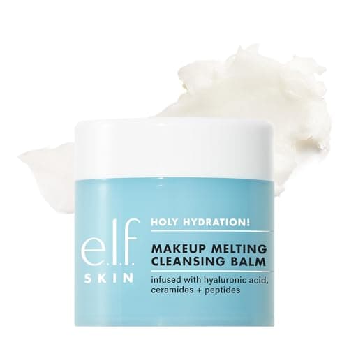 e.l.f. SKIN Holy Hydration! Makeup Melting Cleansing Balm, Face Cleanser & Makeup Remover, Infused with Hyaluronic Acid to Hydrate Skin, Vegan & Cruelty-Free
