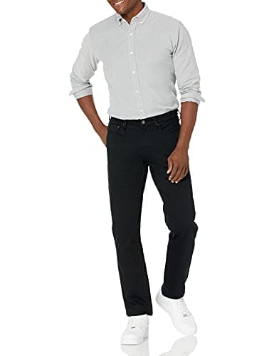 Amazon Essentials Men's Athletic-Fit Stretch Jean, Black, 36W x 32L — view 3