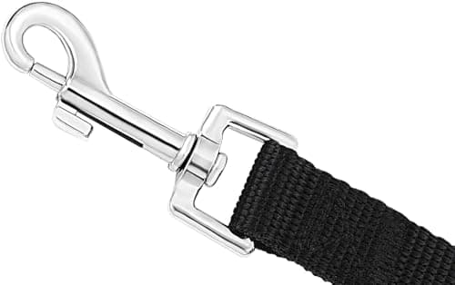 AMAGOOD Long Dog Training Leash 20 FT - 1 Inch Wide Heavy Duty Lead for Obedience Recall Agility Training, Tie Out, Camping - Black - for Medium and Large Dogs — view 3