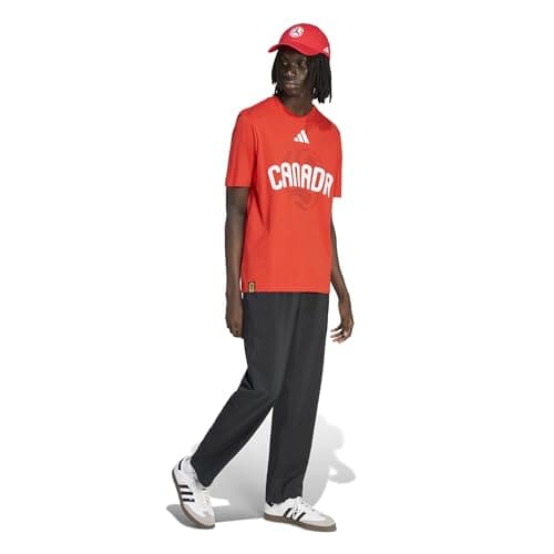 adidas Men's FIFA World Cup 26 Canada T-Shirt, Active Red, Medium