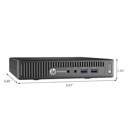 HP EliteDesk 705 G3 Mini PC Business Desktop Computer, AMD A12-9800E up to 3.8GHz, 8GB DDR4 RAM, 256GB SSD, Windows 11 Pro (Renewed) — view 2