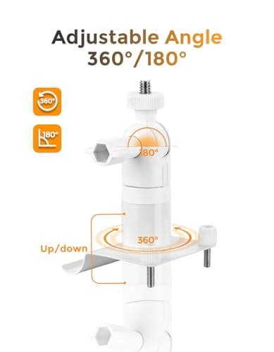 Vinyl Siding Camera Mount Compatible with Arlo,Ring,Eufy,Nest,Wyze Cameras,360 Degree Adjustable Outdoor Security Camera Mount for Vinyl Siding,No Drill Stainless Steel Rust-Resistant Outdoor Holder — view 4
