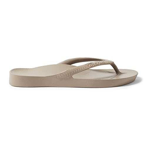 Archies Arch Support Flip Flops Men & Women Plantar Fasciitis Taupe M4/W5 — view 4