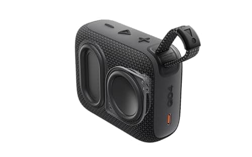 JBL Go 4 - Ultra-Portable, Waterproof and Dustproof Bluetooth Speaker, 7-Hour Built-in Battery, Made in Part with Recycled Materials (White)