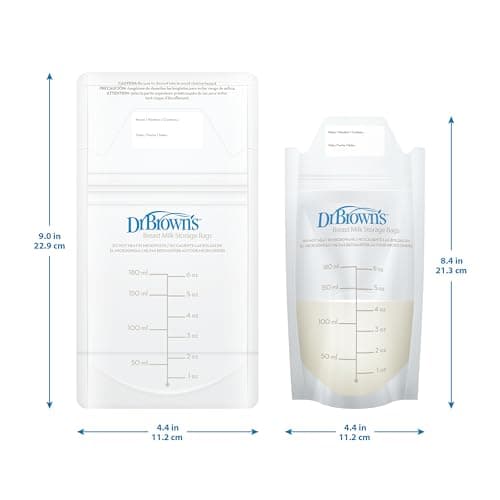 Dr. Brown's Breastmilk Storage Bags 100 Count (Pack of 1), Clear — view 10