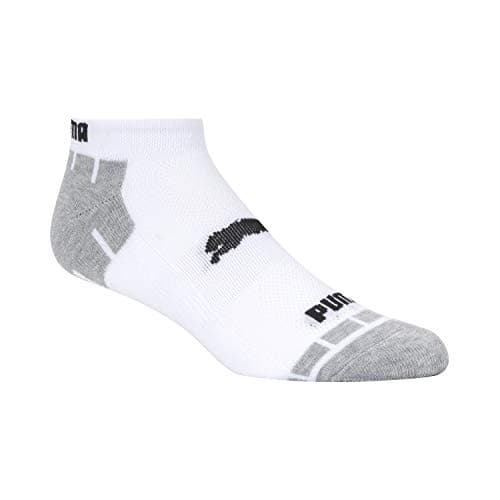 PUMA Men's 8 Pack Low Cut Socks, White/Grey, 10-13 — view 2