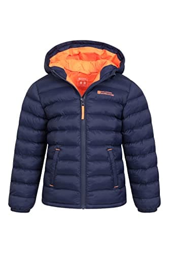 Mountain Warehouse Seasons Kids Padded Puffer Jacket - Boys & Girls Navy Kids 7-8 Yrs (116-128 cm) — view 6