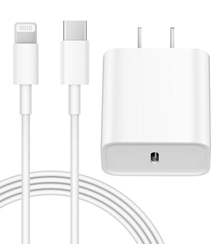 iPhone 14 13 12 Charger Fast Charging 20W USB C Wall Charger with 6FT Cable