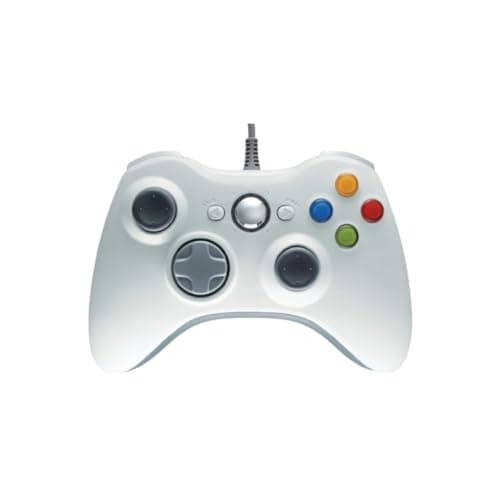 SuperNova Wired Controller for X-box 360 E Bundle with Power Supply AC Adapter and HDMI Cable - White - Xbox 360