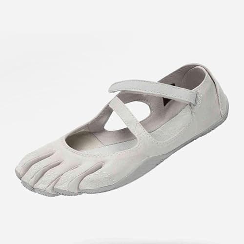 Five Finger Shoes Women Barefoot Glove Sneakers Gym Ballet Flats Hook Loop Strap Anti-Slip Comfortable Home Exercise (Grey,39EU) — view 5