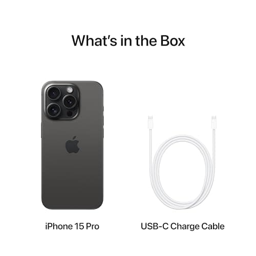 Apple iPhone 15 Pro, 256GB, Black Titanium - Unlocked (Renewed) — view 6