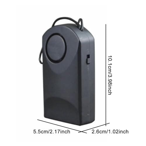 Vikye Door Handle Alarm with 120dB Vibration Triggered, Portable Doors Alarms When Opened Up to 200m, Hangs on Door Knob or Handle for Travelling Home Security — view 5