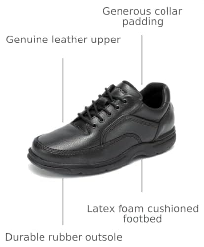 Rockport Men's Eureka Walking Shoe, Black, 11 Wide — view 5
