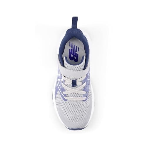 New Balance Kid's Rave Run V2 Hook & Loop Running Shoe, Raincloud/Dream State/Nb Navy, 8 M Toddler — view 3