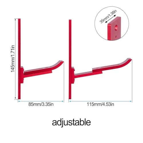 Yunhgft Wall Storage Support for Plane Models, 1/18 1/16 1/10 1/8 1/5, red