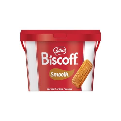 Lotus Biscoff Smooth Spread Tub, Caramelized Cookie Flavour, 3Kg, Vegan, Nut Free, No Added Colours or Flavours